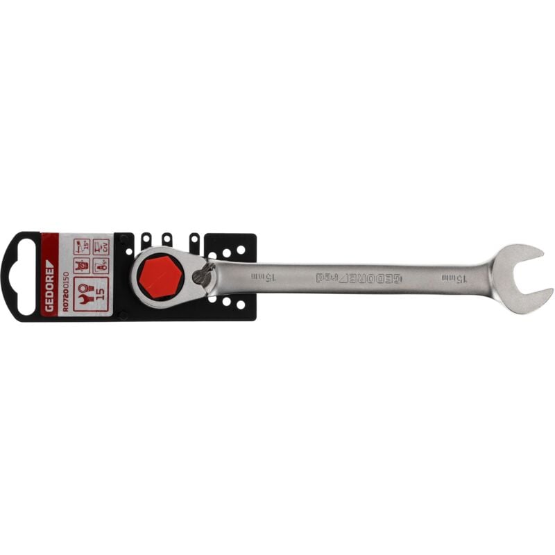 foto del prodotto r07200150 chiave a bocca a cricchetto destra sinistra sw15 mm 199 mm