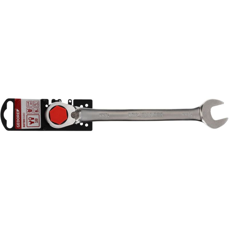 foto del prodotto r07200180 chiave a bocca a cricchetto destra sinistra sw18 mm 238 mm