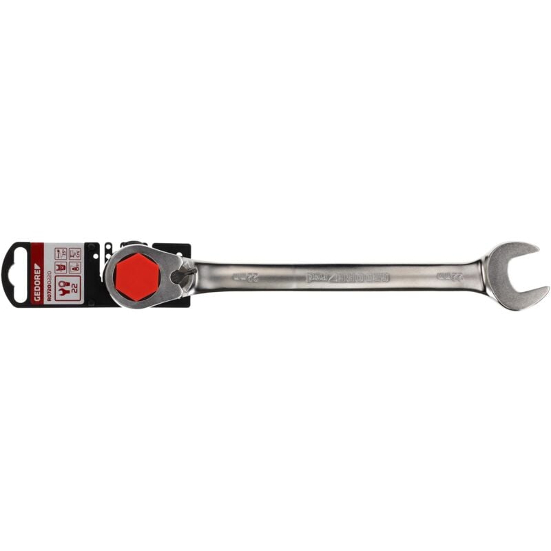 foto del prodotto r07200220 chiave a bocca a cricchetto destra sinistra sw22 mm 285 mm