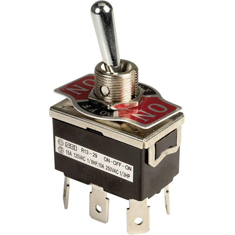 foto del prodotto r13 29e 01 hph r13 29e 01 hph interruttore a levetta 250 v ac 10 a 2 x on off on permanente 1 pz. sci