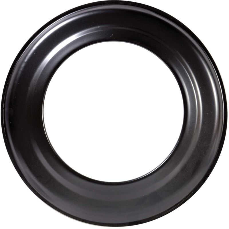 foto del prodotto r150 r r150 r rosetta per canna fumaria da 2 mm, diametro 150 mm, camini, senotherm, colore nero, rigido, lega di acciaio firefix