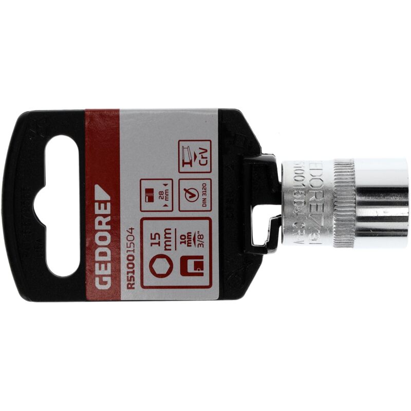 foto del prodotto r51001504 inserto per chiave a bussola 3 8 6 facce 15 mm lunghezza 28 mm