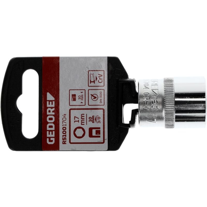 foto del prodotto r51001704 inserto per chiave a bussola 3 8 6 facce 17 mm lunghezza 30 mm