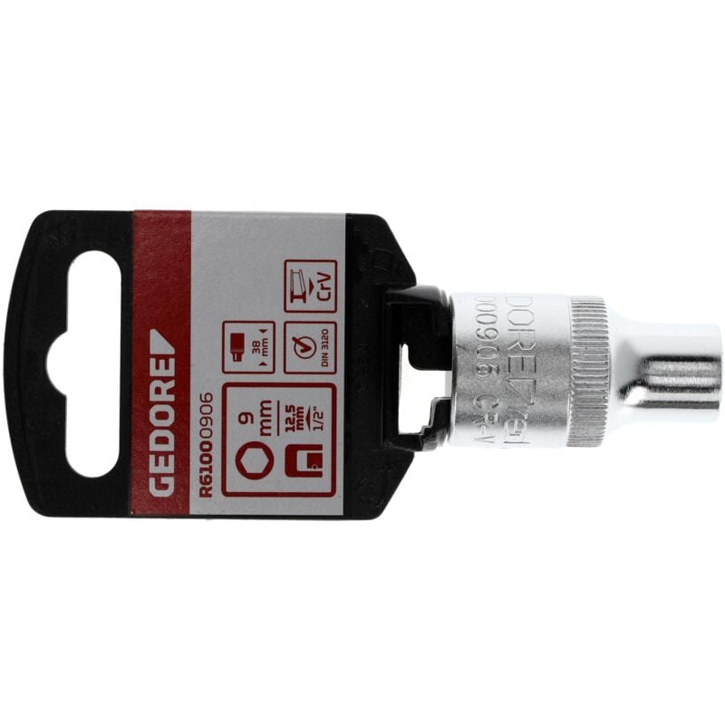 foto del prodotto r61000906 inserto per chiave a bussola 1 2 6 facce 9 mm lunghezza 38 mm