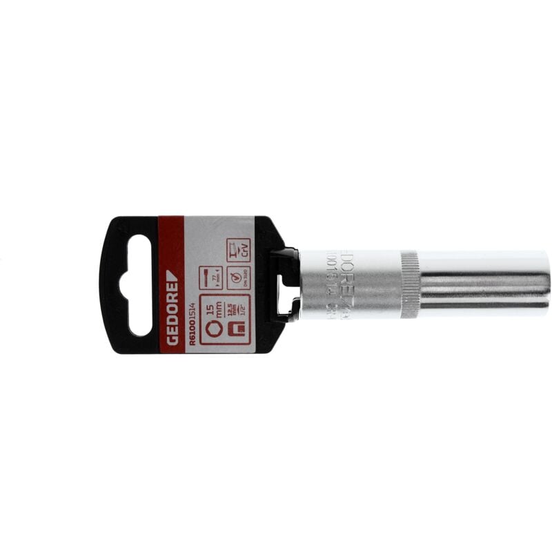 foto del prodotto r61001514 inserto per chiave a bussola 1 2 6 facce 15 mm lunghezza 77 mm