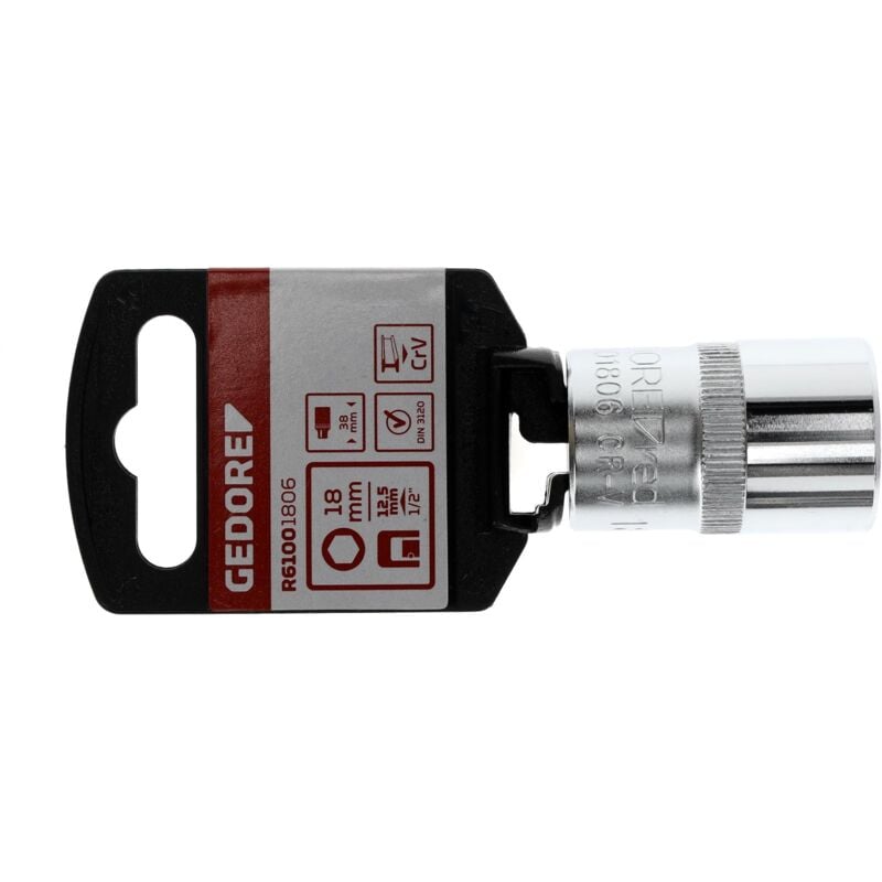 foto del prodotto r61001806 inserto per chiave a bussola 1 2 6 facce 18 mm lunghezza 38 mm