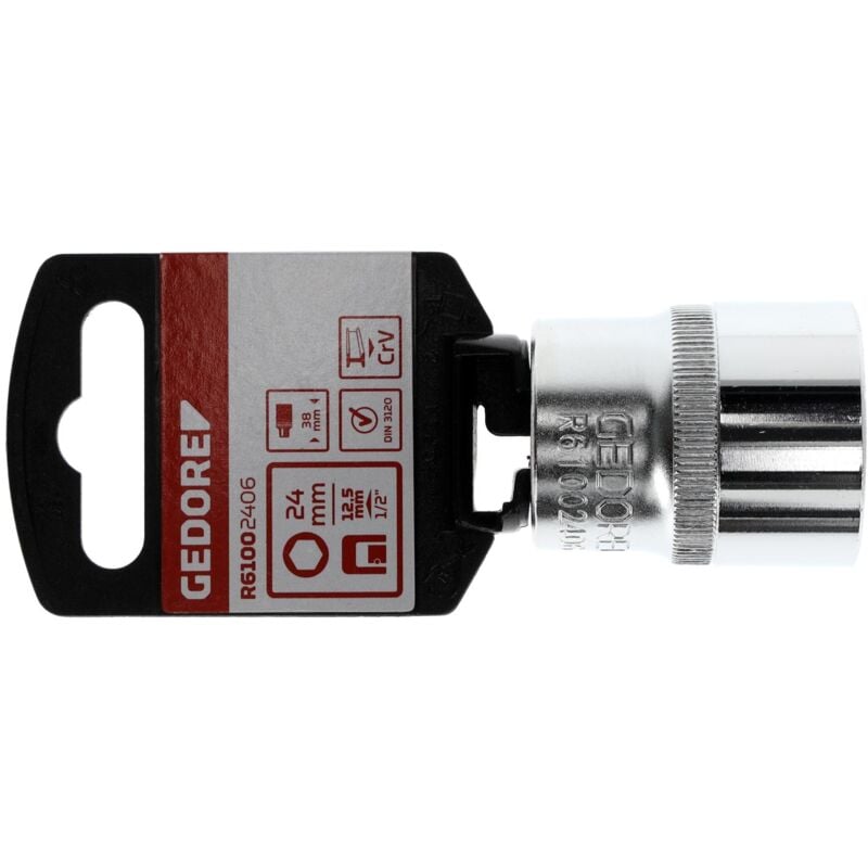 foto del prodotto r61002406 inserto per chiave a bussola 1 2 6 facce 24 mm lunghezza 38 mm