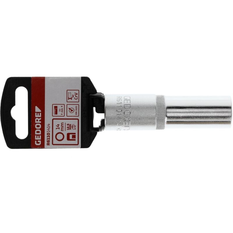 foto del prodotto r61101414 inserto per chiave a bussola 1 2 12 facce 14 mm lunghezza 77 mm
