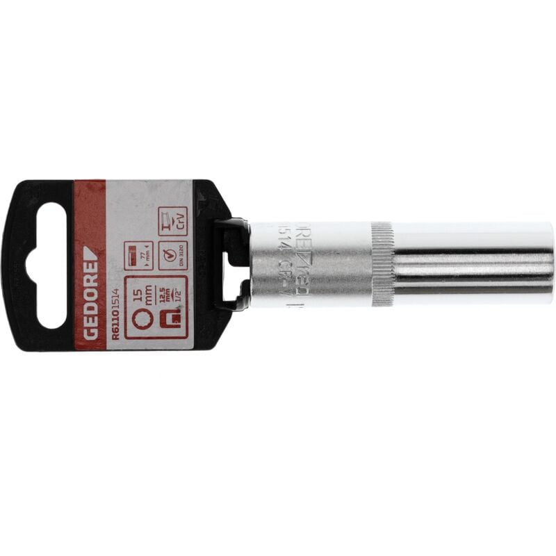 foto del prodotto r61101514 inserto per chiave a bussola 1 2 12 facce 15 mm lunghezza 77 mm