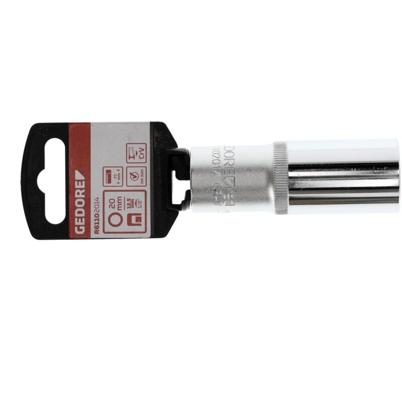 foto del prodotto r61102014 inserto per chiave a bussola 1 2 12 facce 20 mm lunghezza 77 mm