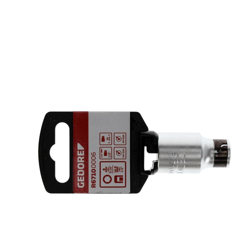 foto del prodotto r67100006 adattatore bit 1 2 4kt x 5 16 6 kant 38 mm