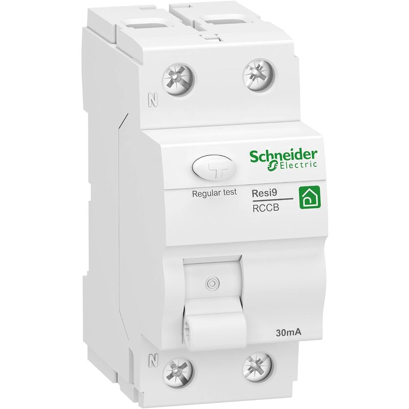 foto del prodotto r9r22225 interruttore differenziale resi9 1p n 25a 30ma tipo a, bianco schneider electric
