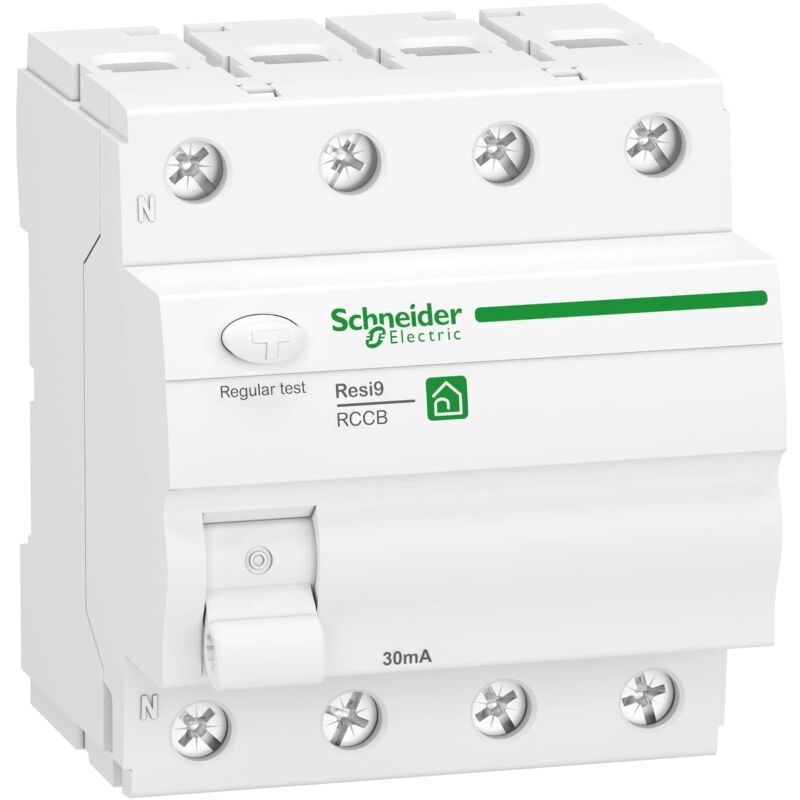 foto del prodotto r9r22440 schn interruttore di sicurezza resi9 3p n 40a 30ma tipo a, bianco schneider electric
