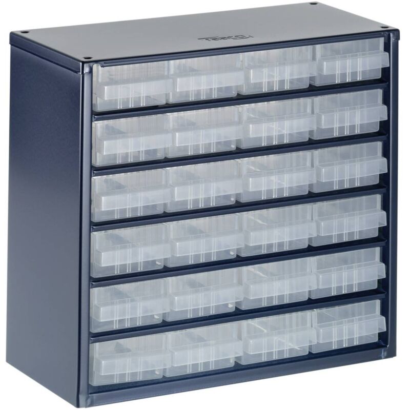 foto del prodotto raaco 624 01 cassettiera porta minuteria l x a x p 306 x 283 x 150 mm scomparti 24 contenuto 1 pz.