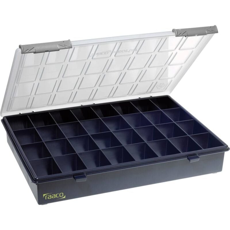 foto del prodotto raaco assorter 4 32 scatola minuteria l x l x a 338 x 260 x 57 mm scomparti 32 suddivisione fissa contenuto 1 pz.