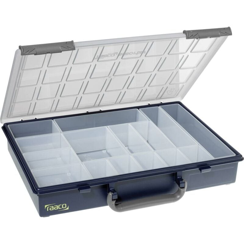 foto del prodotto raaco assorter 55 4x8 15 scatola minuteria l x l x a 338 x 261 x 57 mm scomparti 15 suddivisione fissa contenuto 1 p