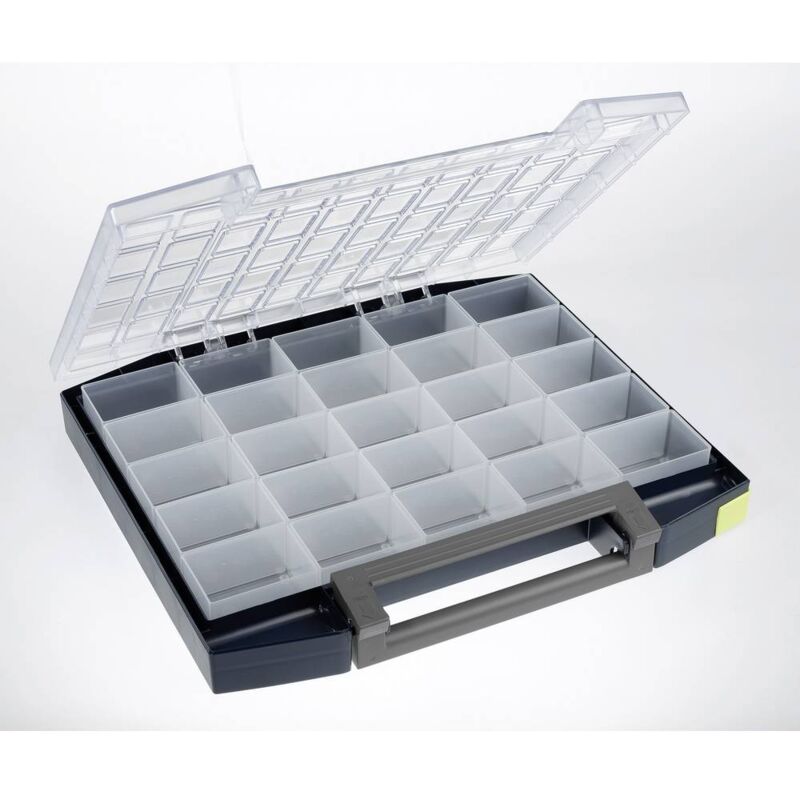 foto del prodotto raaco boxxser 55 5x10 25 valigetta per minuteria l x a x p 421 x 55 x 361 mm scomparti 25 contenuto 1 pz.