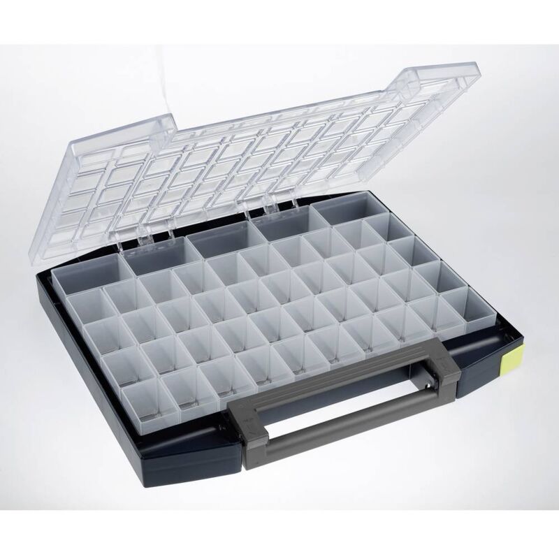 foto del prodotto raaco boxxser 55 5x10 45 valigetta per minuteria l x a x p 421 x 55 x 361 mm scomparti 45 contenuto 1 pz.