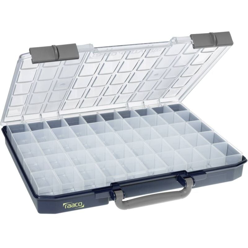 foto del prodotto raaco carrylite 55 5x10 50 valigetta per minuteria l x a x p 413 x 57 x 330 mm scomparti 50 contenuto 1 pz.