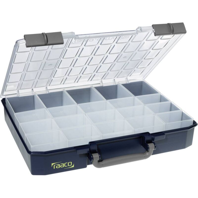 foto del prodotto raaco carrylite 80 5x10 20 valigetta per minuteria l x a x p 413 x 79 x 330 mm scomparti 20 contenuto 1 pz.