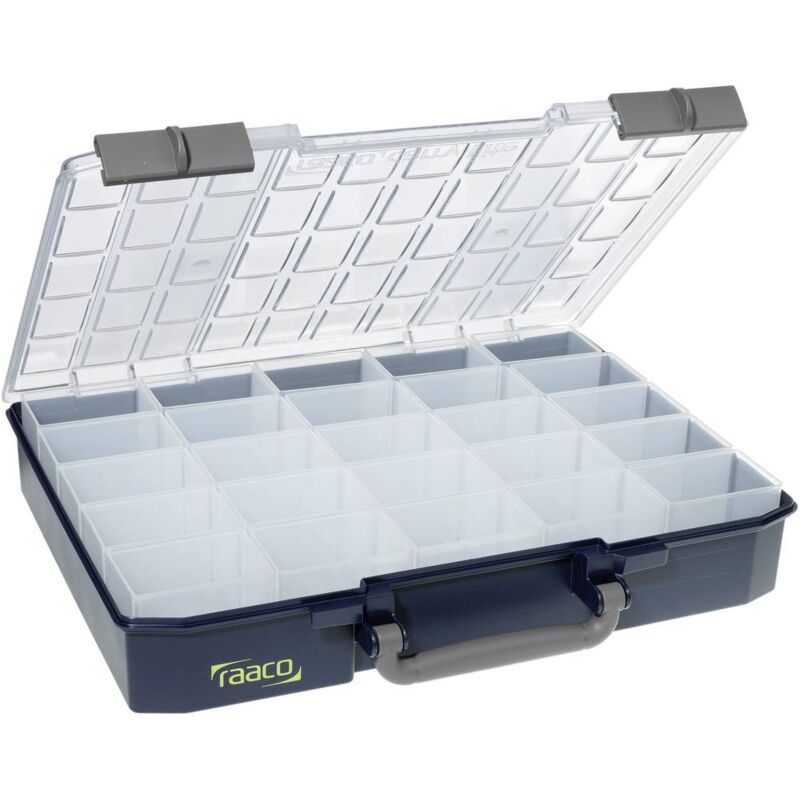 foto del prodotto raaco carrylite 80 5x10-25 valigetta per minuteria l x a x p 413 x 79 x 330 mm scomparti 25 contenuto 1 pz.