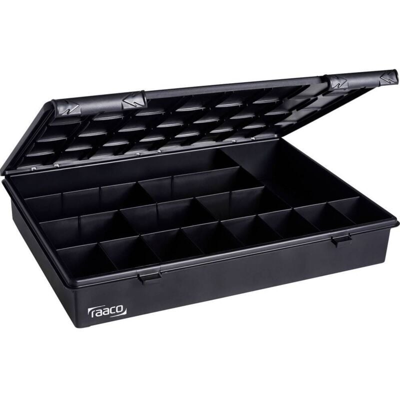 foto del prodotto raaco esd esd assorter 4 15 scatola minuteria l x l x a 338 x 260 x 57 mm scomparti 15 suddivisione fissa contenuto