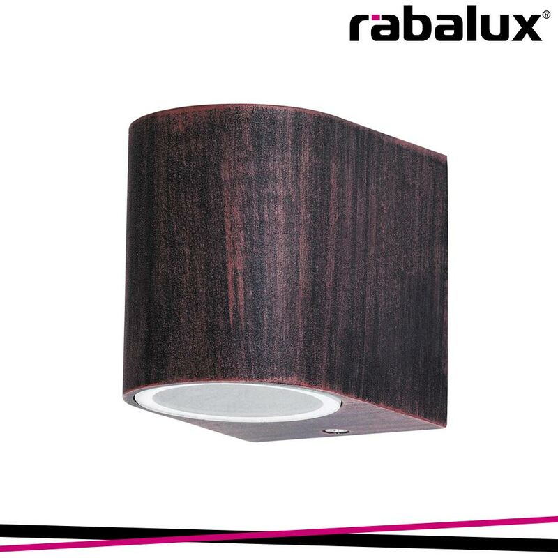 foto del prodotto rabalux chile, outdoor wall lamp, down lights, without bulb, rusty c