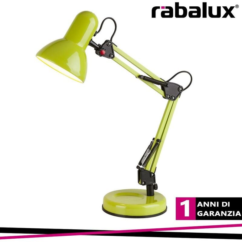 foto del prodotto rabalux lampada samson da tavolo e27 verde