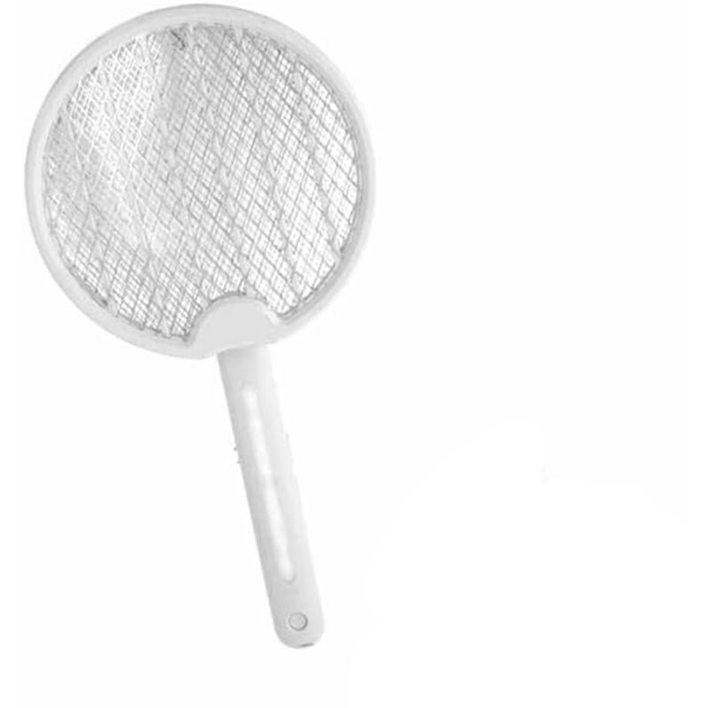 foto del prodotto racchetta zanzare elettrica fulmina insetti con base ricaricabile ammazza mosche