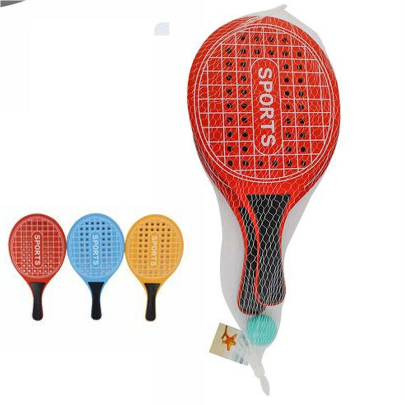 foto del prodotto racchette mare traforate racchettoni in legno beach tennis spiaggia vari colori trade shop traesio