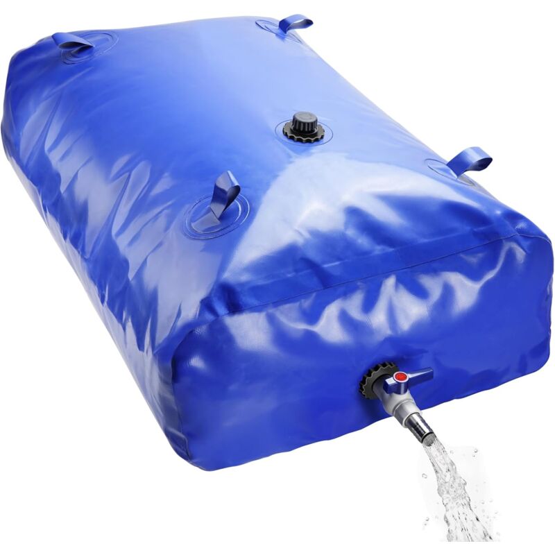 foto del prodotto raccoglitore acqua serbatoio acqua piovana borsa dell acqua mobile borsa dell acqua borsa dell acqua da esterno con valvola di scarico e tappetino