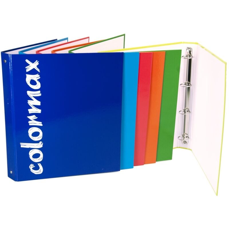 foto del prodotto raccoglitore ad anelli a4 tinta unita per ufficio con meccanismo a scatto dorso da 4 cm