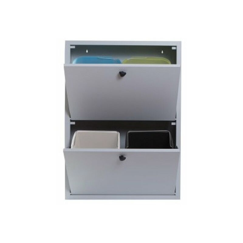 foto del prodotto raccolta differenziata metallo 4 secchi dimensioni 60x29x100 materiale dc01