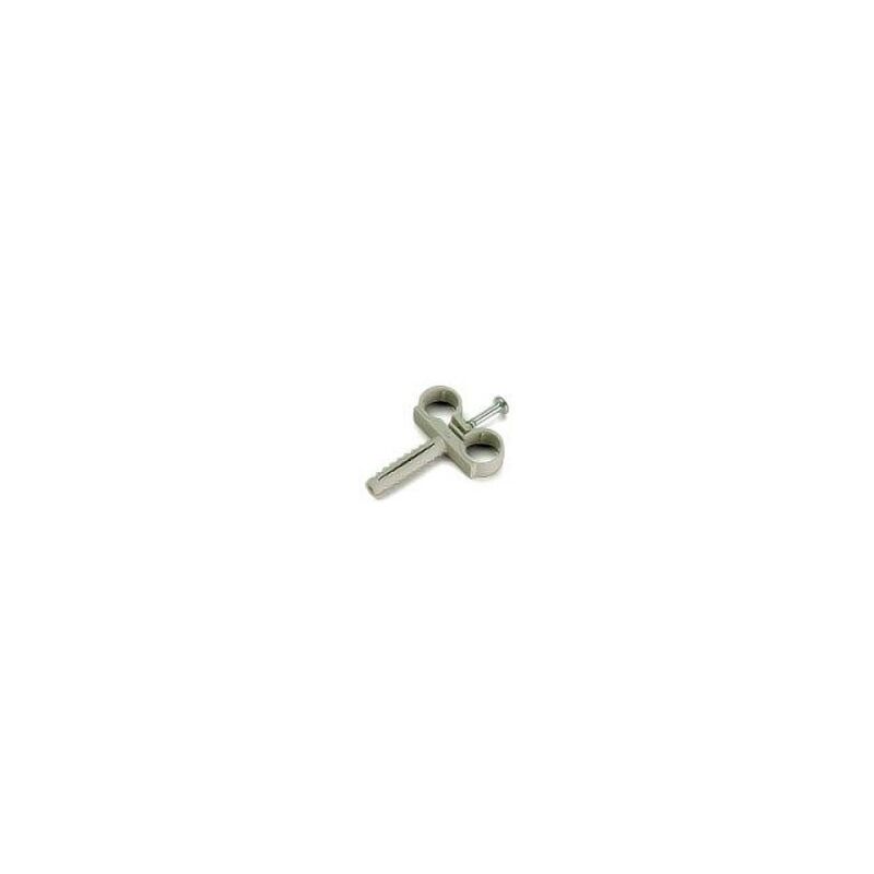 foto del prodotto raccorderie metalliche collare nylon doppio 18 per fissaggio tubo rame 270180200