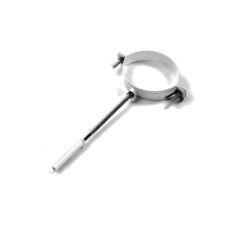 foto del prodotto raccorderie metalliche collare verniciato bianco per tubo fumo d. 100 mm 353100000