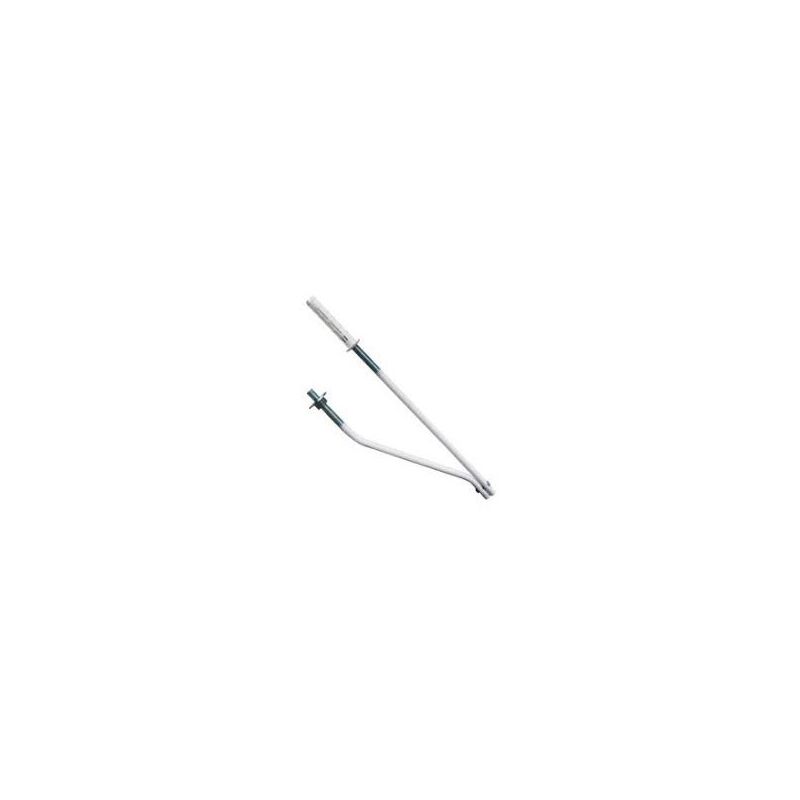 foto del prodotto raccorderie metalliche coppia di mensole plastificate bianche per fissaggio lavabo e lavatoio l. 340 mm 254340000