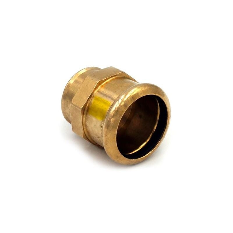 foto del prodotto raccorderie metalliche manicotto misto filetto f 15 x 1 2 f aespres gas in rame a pressare 690102015g