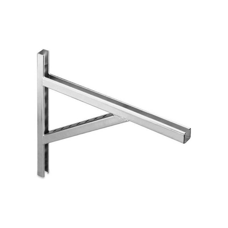 foto del prodotto raccorderie metalliche mensola a squadro in acciaio zincata h 275 mm l 370 mm