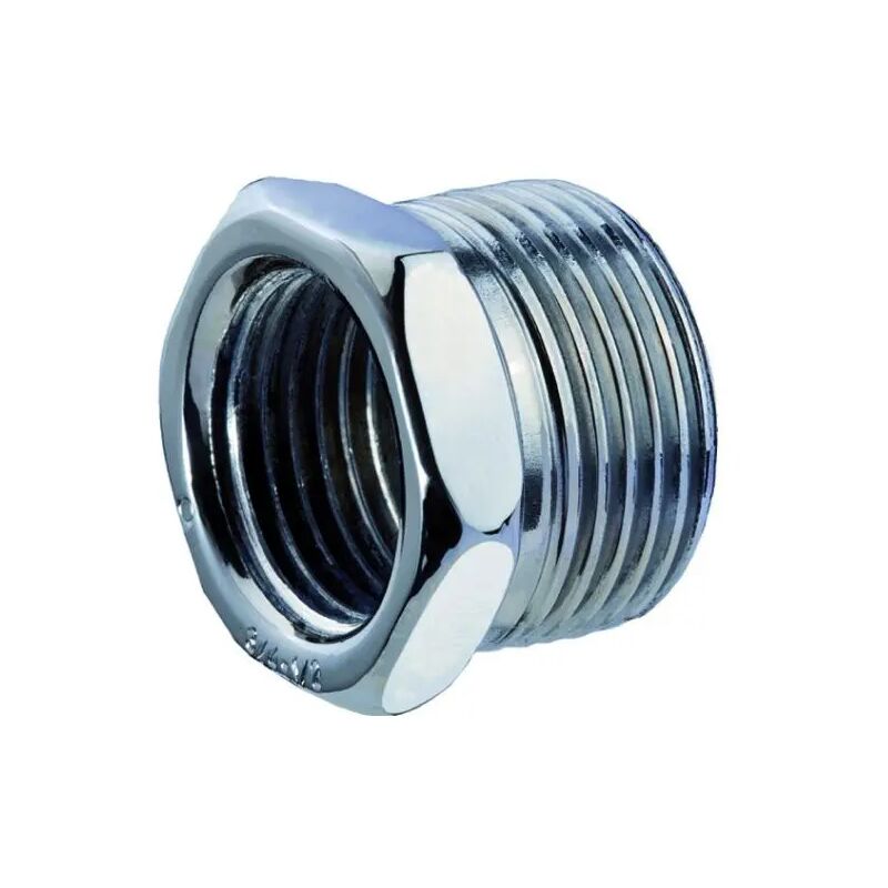 foto del prodotto raccorderie metalliche raccordo diritto ridotto maschio femmina in acciaio zincato 3 8 x1 8 