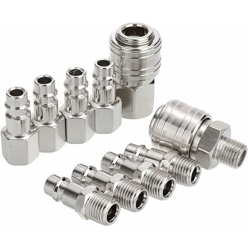 foto del prodotto raccordi per compressore 1 4 bsp pneumatic quick connect kit accoppiatore pneumatico per compressore tubo accessorio aria per compressore connettore