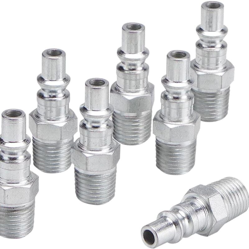 foto del prodotto raccordi per compressore ymyny 10 pezzi, attacco rapido pneumatico europeo da 1 4 bsp