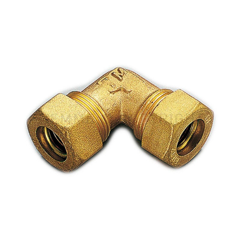 foto del prodotto raccordo 10x10mm curvo doppio a compressione con tenuta o-ring