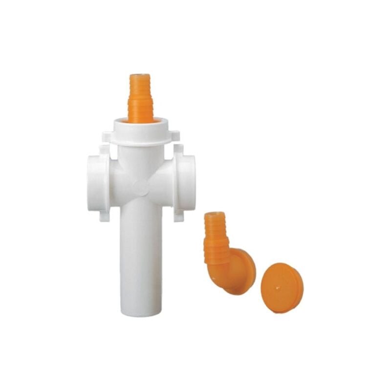 foto del prodotto raccordo 3 vie diam. 40 con attacco lavatrici e lavastoviglie 120mm diam. 40 x 120mm lira