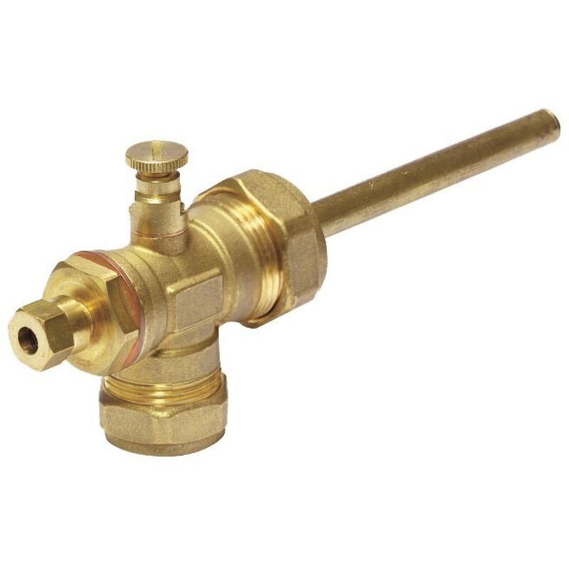 foto del prodotto raccordo a croce per tubo rame 22x22 con porta sonda pannelli solari comisa