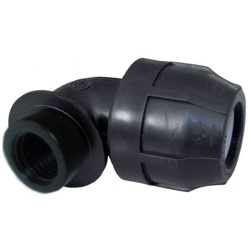 foto del prodotto raccordo a gomito 90 nupi femmina diametro 32 mm 1 2 in pe 10kgf3212
