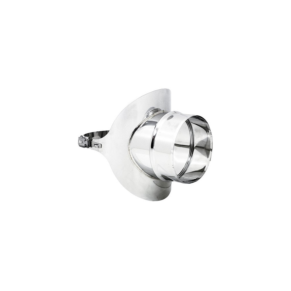 foto del prodotto raccordo a sella da 120mm in acciaio inox aisi 304