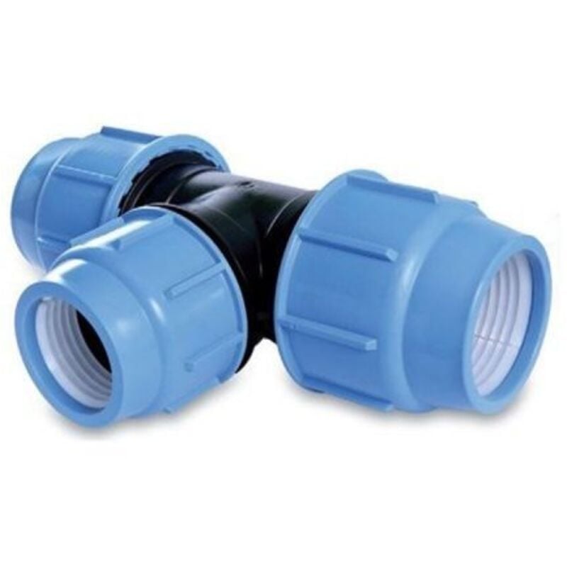 foto del prodotto raccordo a t 90 per tubo polietilene irrigazione acqua giardino d. 32 21741 
