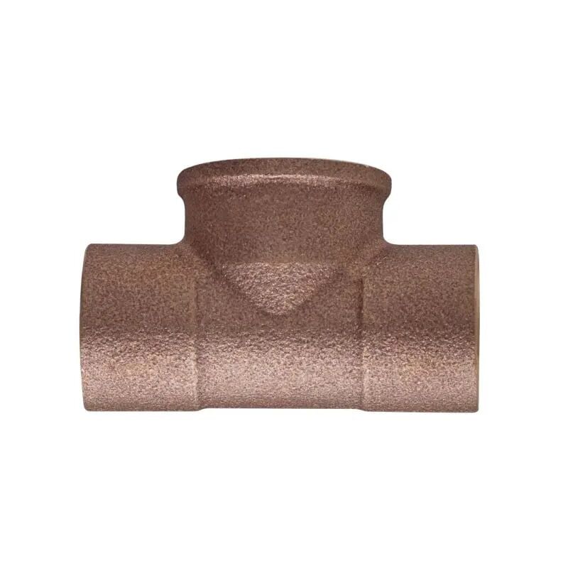 foto del prodotto raccordo a t femmina a saldare in bronzo serie rb1430 1 2 14 frabo