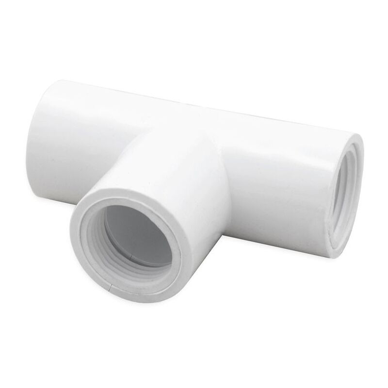foto del prodotto raccordo a t in pvc fff 20 mm per sistema scarico condensa 00000062015