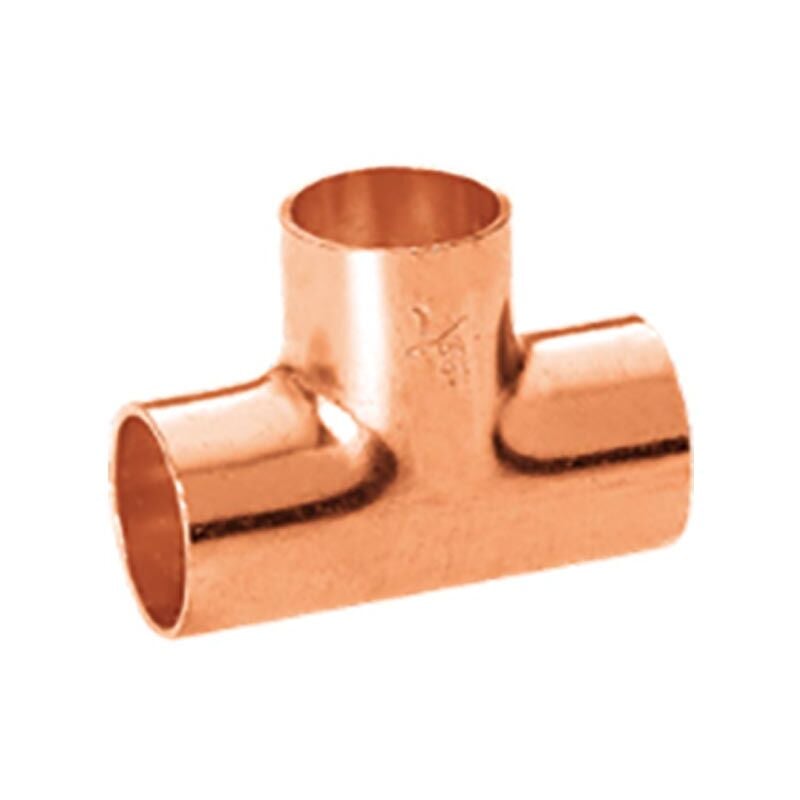 foto del prodotto raccordo a t in rame tee 90 sp. 1 mm 1.5 8 
